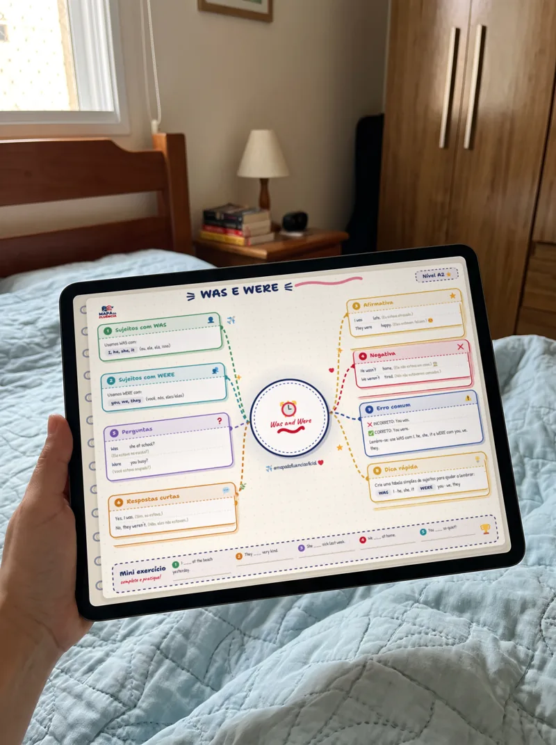 Mockup ilustrativo: Mapa A2 no tablet